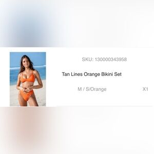 Cupshe Orange Bikini